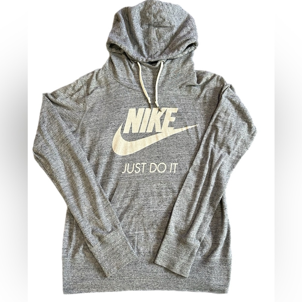 Nike Lightweight Heather Gray Hoodie-Women’s Medium